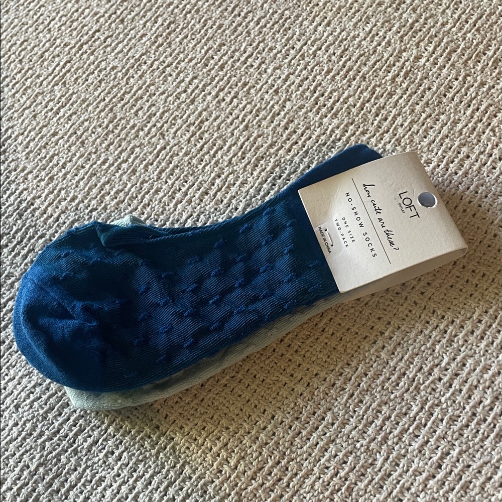 LOFT Women's Two pack of no show socks